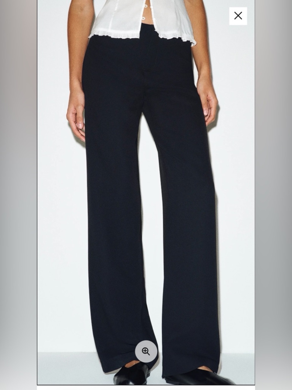 Reformation Black Vita Trousers